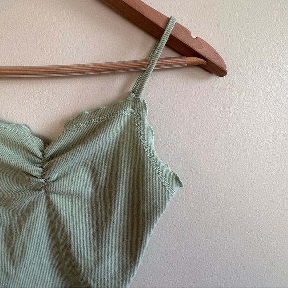 BEAR DANCE Pastel Green Lettuce Edge Tanktop - Picture 2 of 4